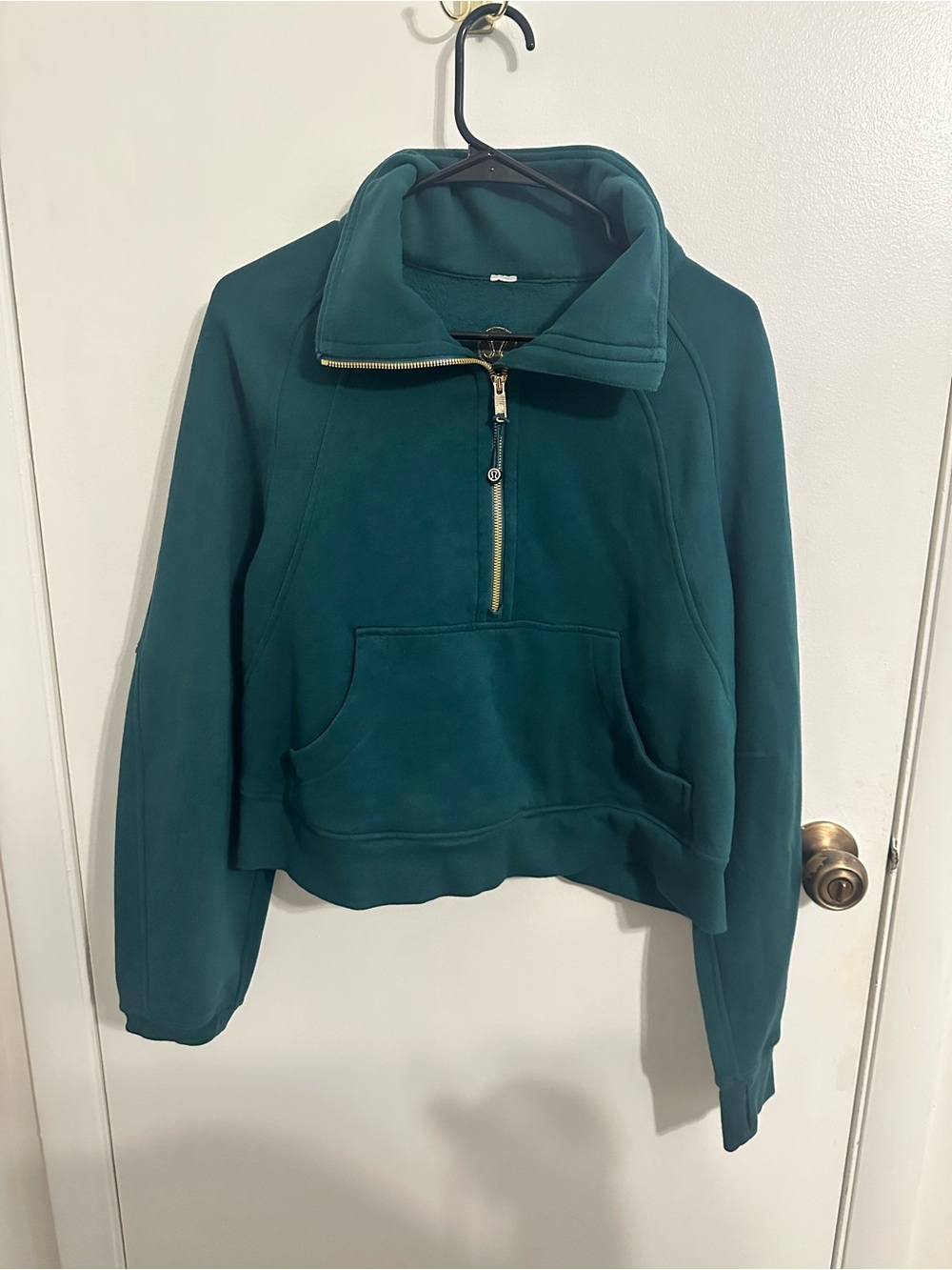 Women's Teal Half-Zip lulu lemon Pullover Sweater